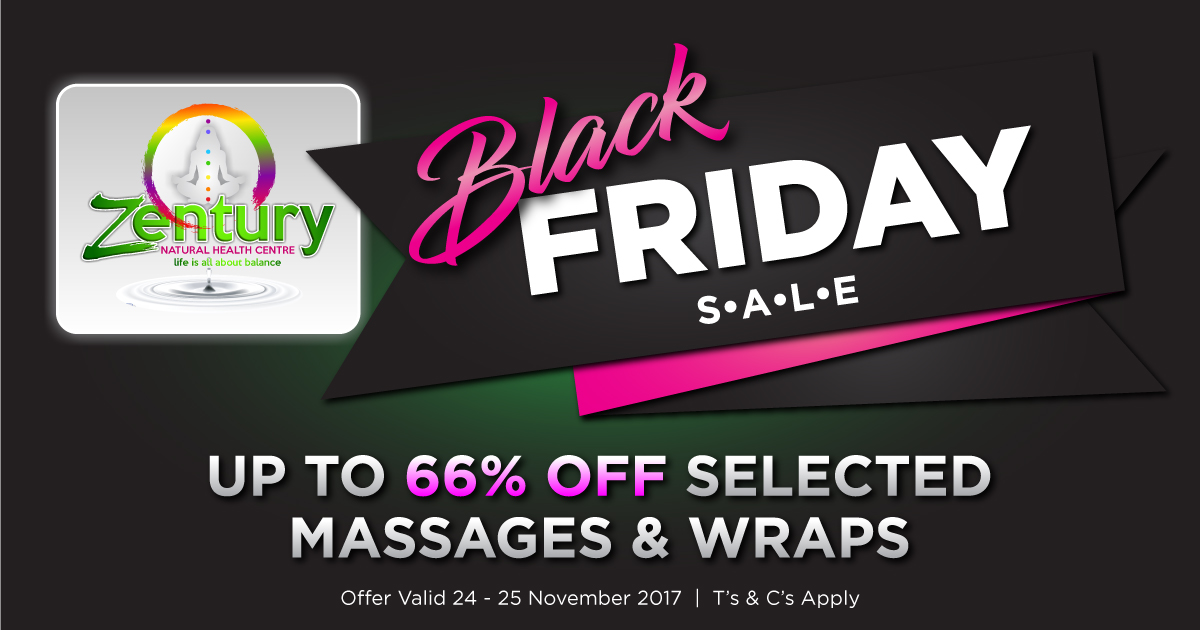 Black Friday 2017 Discounted Massages and Body Wraps